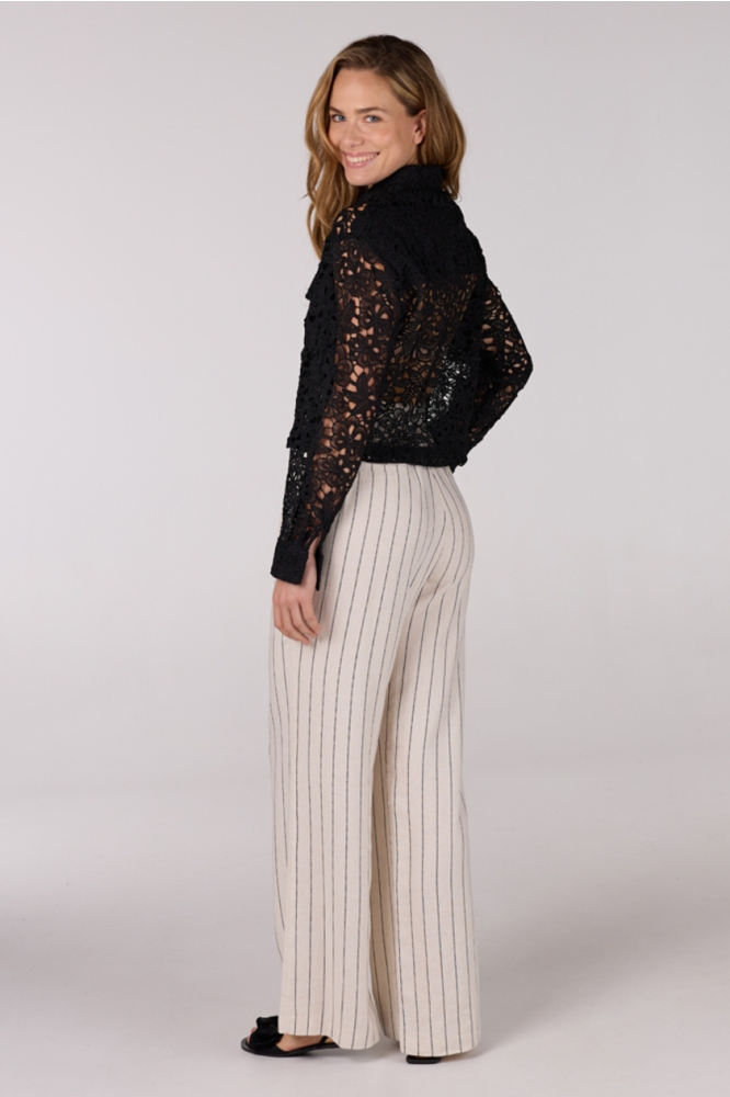 FAE SS25 JASJE CL CROCHET LONG S 000999 BLACK